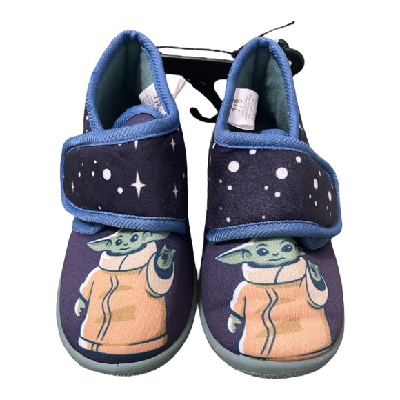 Star Wars Baby Yoda Toddler Slippers With Rubber Soles Size 7/8 - Picture 8 of 9